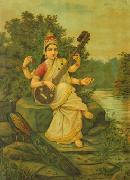 Raja Ravi Varma Saraswati china oil painting reproduction